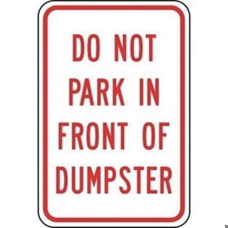 Accuform NO PARKING SIGNS 18 in X 12 in ENGINEER FRP146RA